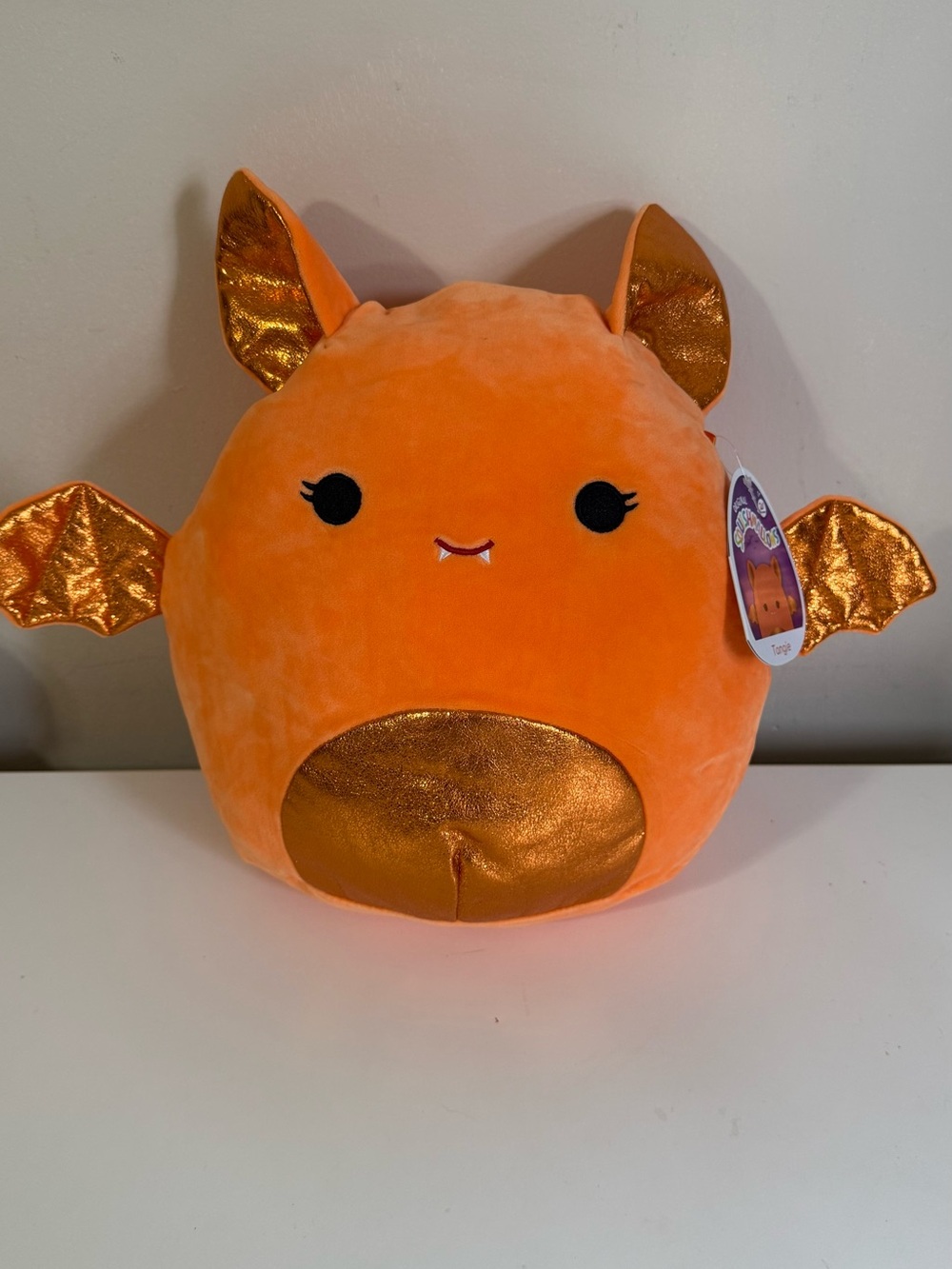 Angie Tangie Orange Plush with Metallic Gold Wings 12 inch